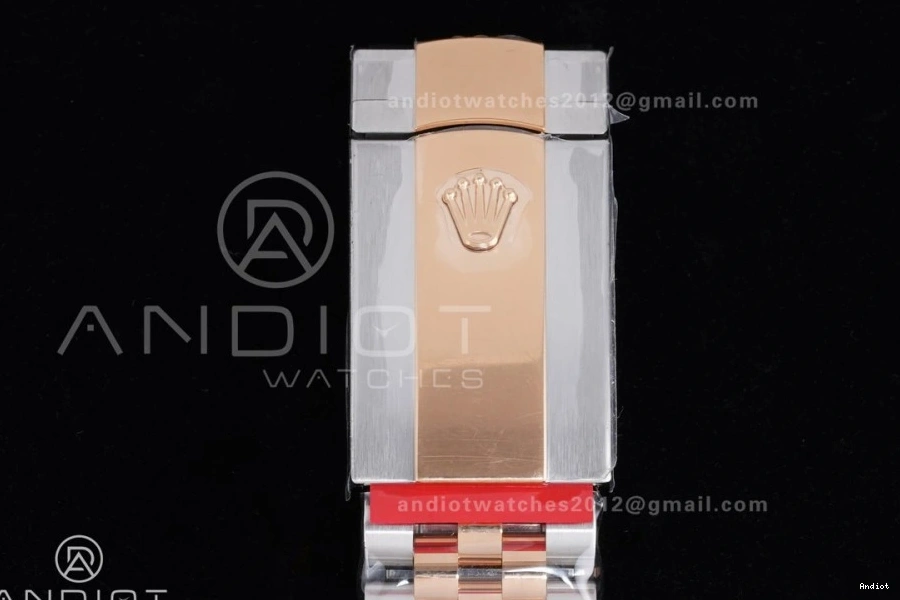 126331 Best SH3235 RG Jubilee Diamonds 1:1 SS DateJust Steel 41 on Dial Bracelet RG Edition Clean 904L 0325